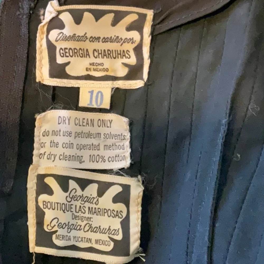 Vintage 70s Georgia Charuhas maxi dress - Picture 5 of 5